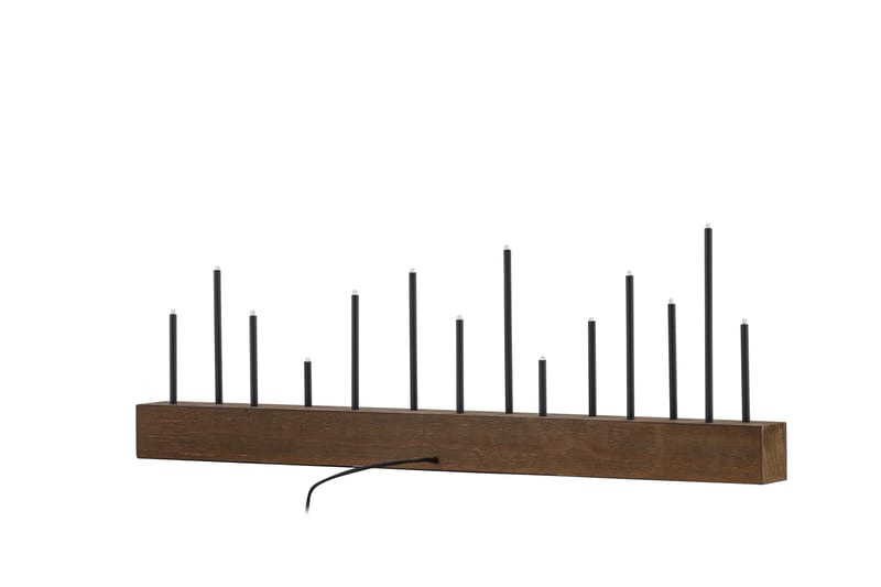 Lysestager og kandelabre til bord Venture Home Kungsberget lysestage Walnut - Boligtilbehør - Lys & dufte - Lysestager & lanterner - Kandelaber & lysestage bord
