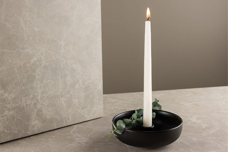 Posh Lysestage 18x6 cm - Sort - Boligtilbehør - Lys & dufte - Lysestager & lanterner - Kandelaber & lysestage bord