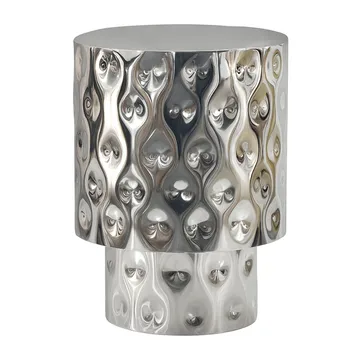 Melnor rundt sidebord 36 cm i aluminium - Sølv - Boligtilbehør - Lys & dufte - Lysestager & lanterner