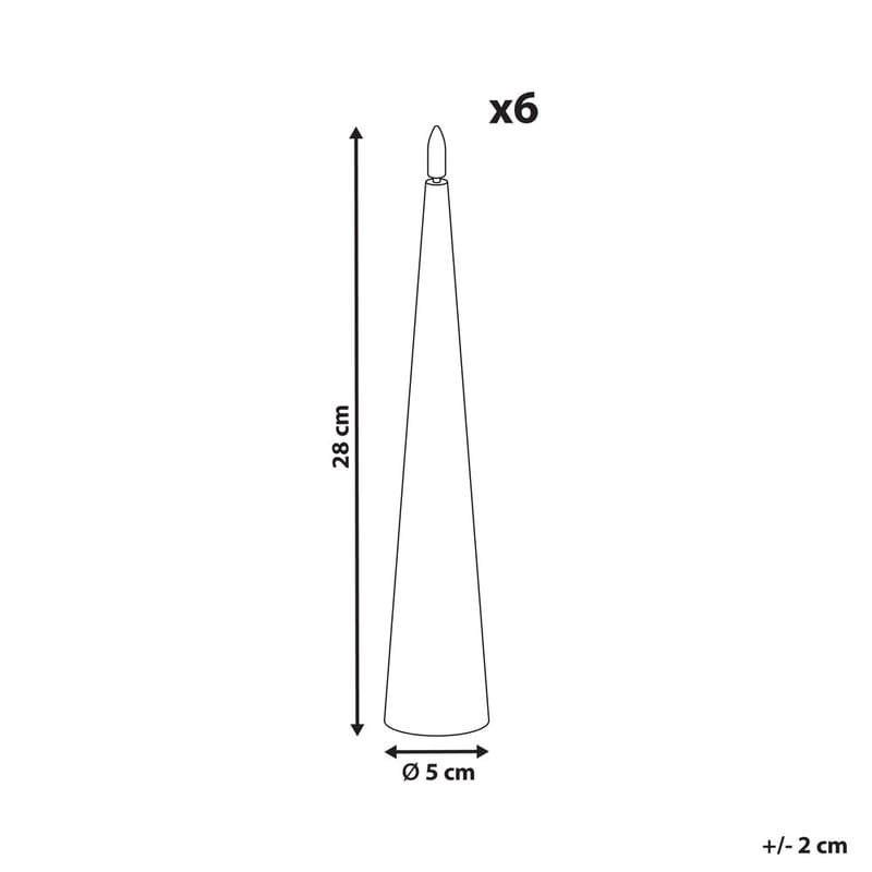 LED-lys Aurum Sæt med 6 - Hvid - Boligtilbehør - Lys & dufte - Stearinlys - Kronelys & antiklys
