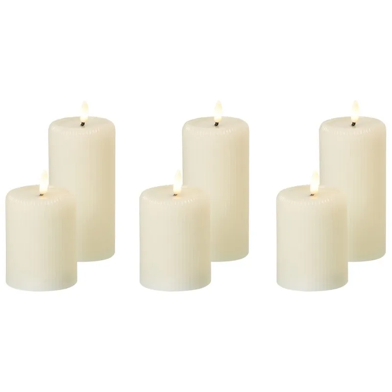 LED-lys Noisette Sæt med 6, Hvid