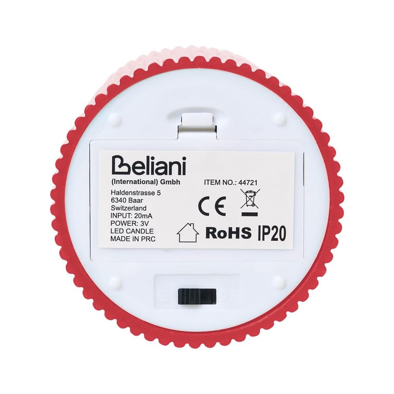 LED-lys Noisette Sæt med 6 - Rød - Boligtilbehør - Lys & dufte - Stearinlys - Kronelys & antiklys