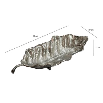 Morena dekorationsskål 67 cm - sølvfarvet - Boligtilbehør - Dekoration