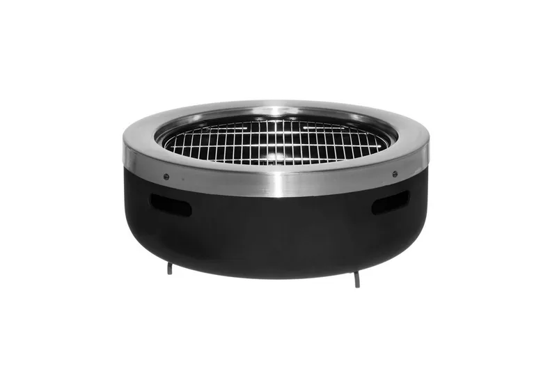 Ildsted Mustang Burbank - Sort||Sølv - Boligtilbehør - Pejse - Udendørspejs & ildsted