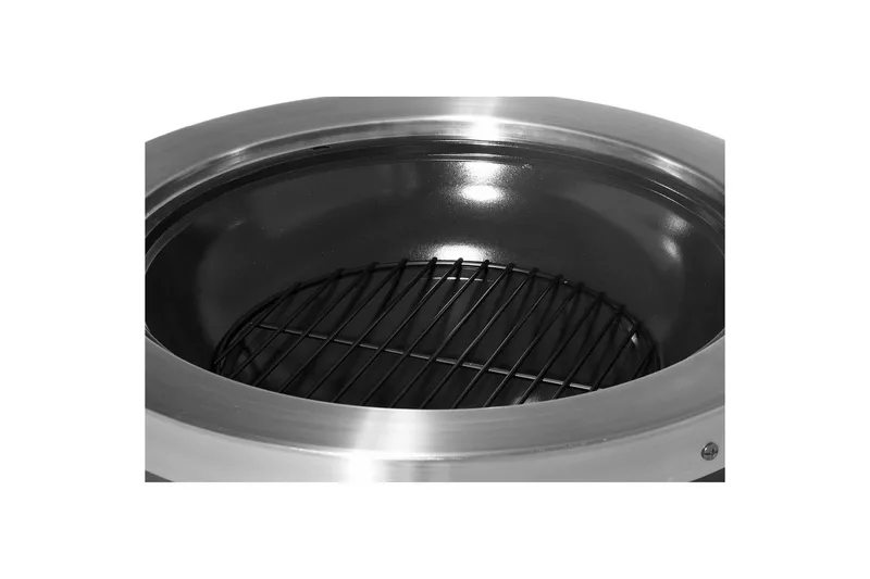 Ildsted Mustang Burbank - Sort||Sølv - Boligtilbehør - Pejse - Udendørspejs & ildsted