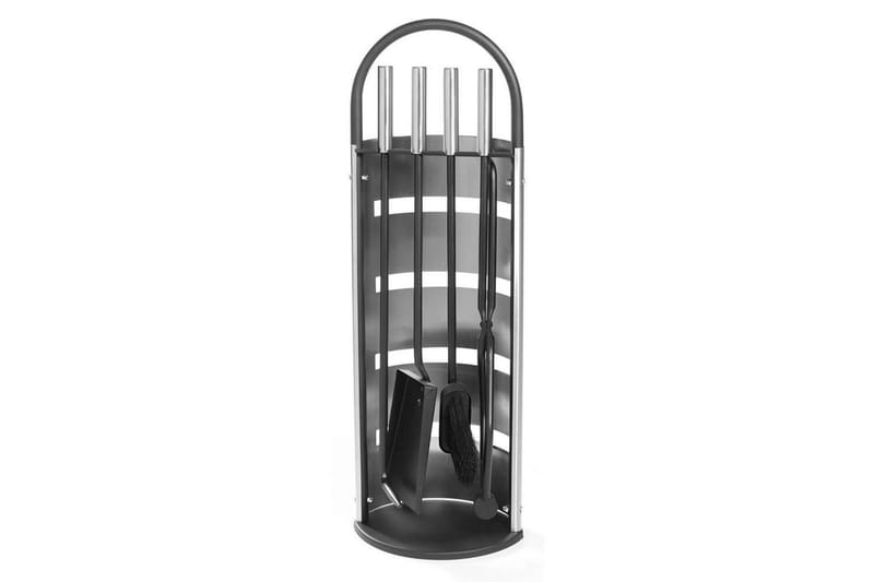 Ildstedsæt Mustang Rustfrit Stål 4 Dele, Sort||Sølv