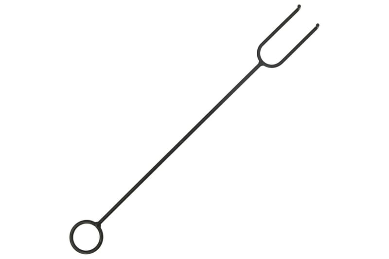 Bålfad Med Ildrager 62 cm xxl Stål - Sort - Boligtilbehør - Pejse - Kamin - Brændeovn
