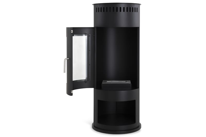 Corbo Fritstående Brændeovn Bioethanol H112 - Sort/Rustfri Stål/Glas - Boligtilbehør - Pejse - Pejs uden skorsten - Biopejse