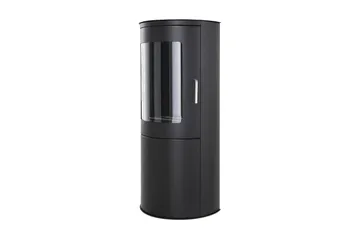 Corbo fritstående rund ethanolpejs 96x44x30 cm i stål og glas - Sort - Boligtilbehør - Pejse - Pejs uden skorsten - Biopejse