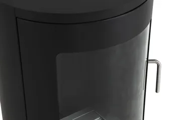 Corbo fritstående rund ethanolpejs 96x44x30 cm i stål og glas - Sort - Boligtilbehør - Pejse - Pejs uden skorsten - Biopejse