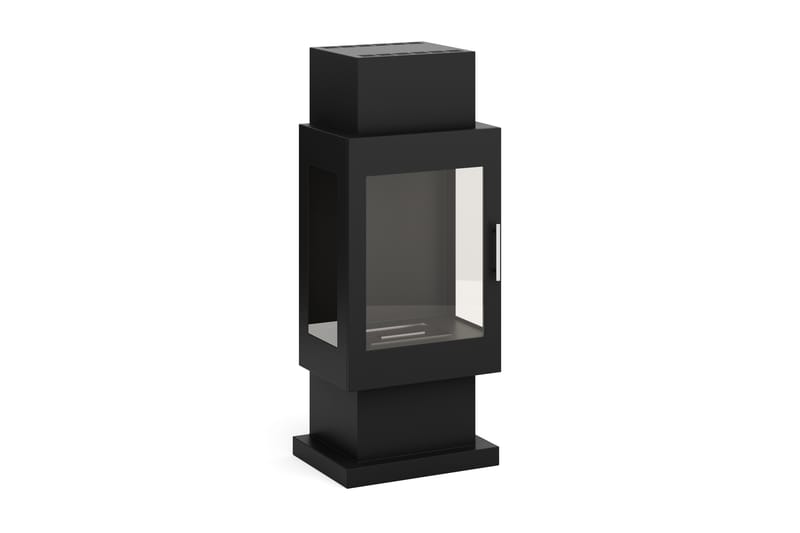 Corbo Fritstående Ethanolpejs 110x35x45 cm i Stål og Glas - Sort - Boligtilbehør - Pejse - Pejs uden skorsten - Biopejse