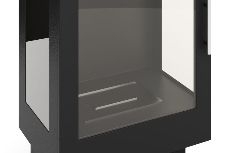 Corbo Fritstående Ethanolpejs 110x35x45 cm i Stål og Glas - Sort - Boligtilbehør - Pejse - Pejs uden skorsten - Biopejse