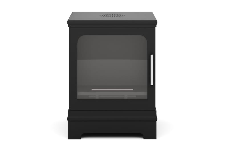 Corbo Lille Fritstående Rektangulær Ethanolpejs 59x35x45 cm i Stål og Glas - Sort - Boligtilbehør - Pejse - Pejs uden skorsten - Biopejse