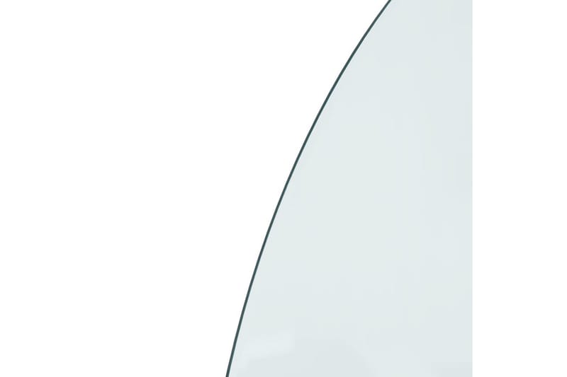 beBasic glasplade til pejs 800x500 mm halvrund - Brændeovnsgitter - Pejsetilbehør