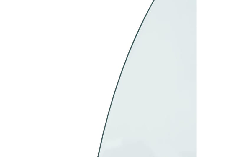 beBasic glasplade til pejs 800x600 mm halvrund - Brændeovnsgitter - Pejsetilbehør