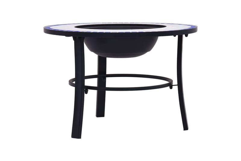 Bålfad Med Mosaikdesign 68 Cm Keramisk Blå Og Hvid - Blå - Boligtilbehør - Pejse - Udendørspejs & ildsted