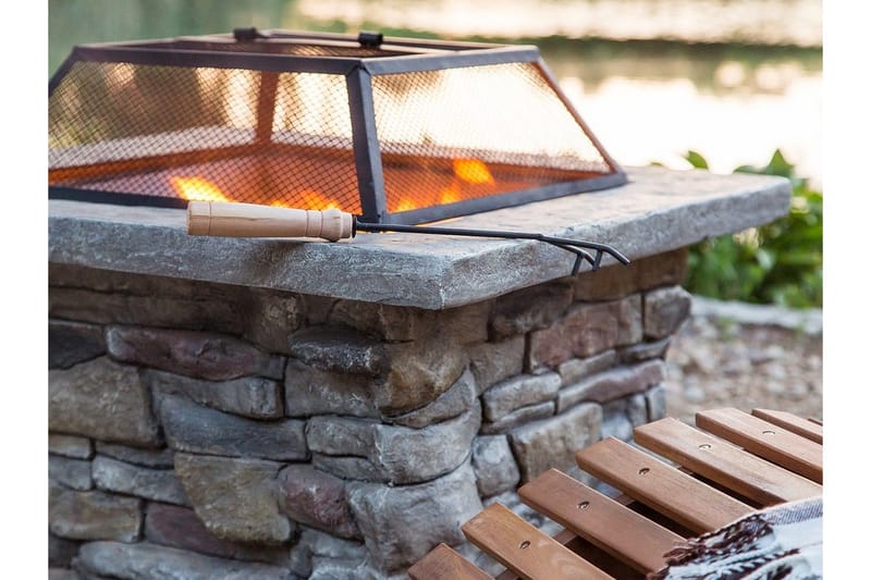 Kelud Eldstad 73 | 72 | 47 cm - Grå - Boligtilbehør - Pejse - Udendørspejs & ildsted