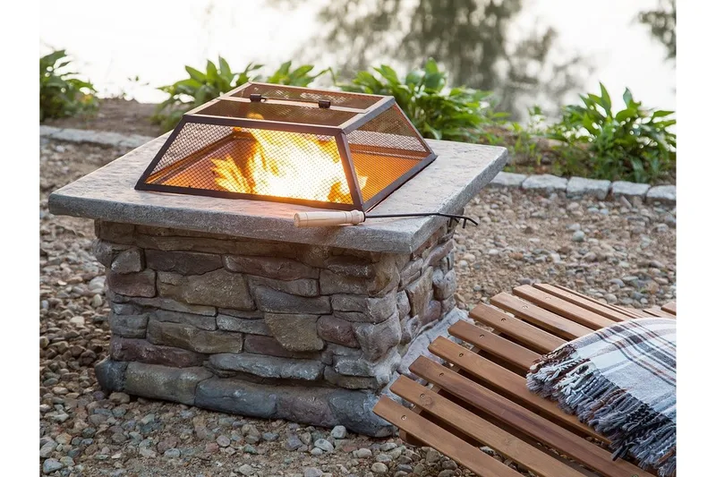 Kelud Eldstad 73 | 72 | 47 cm - Grå - Boligtilbehør - Pejse - Udendørspejs & ildsted