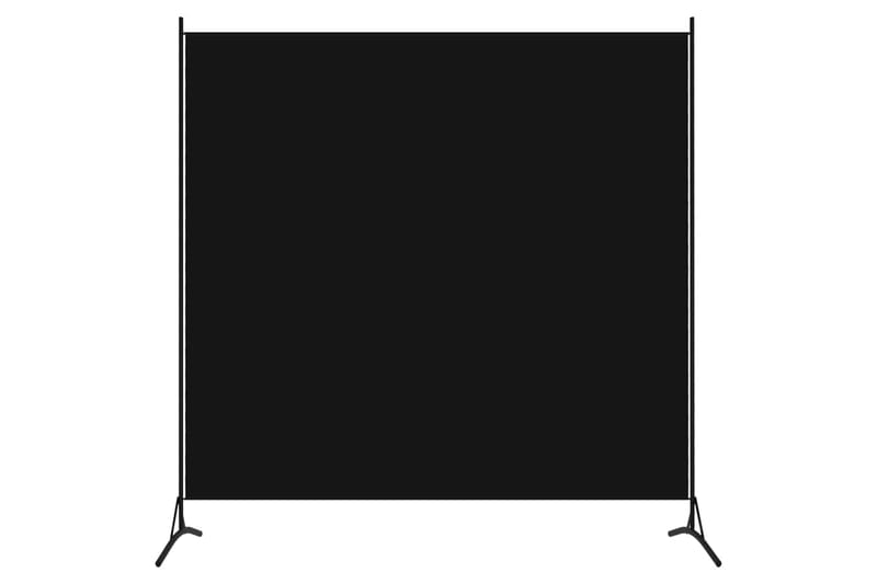 1-Panels Rumdeler 175x180 cm Sort - Boligtilbehør - Rumdelere - Skærmvæg