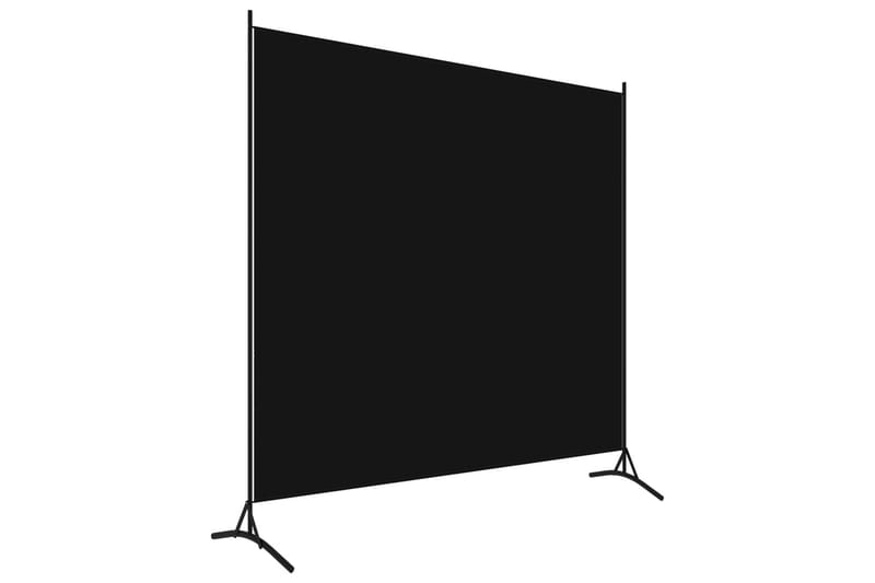 1-Panels Rumdeler 175x180 cm Sort - Skærmvæg - Rumdelere