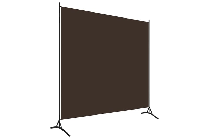 1-Panels Rumdeler 175x180 cm Brun - Boligtilbehør - Rumdelere - Skærmvæg