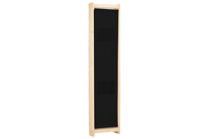 3-Panels Rumdeler 120 X 170 X 4 Cm Stof Sort - Sort - Boligtilbehør - Rumdelere - Skærmvæg