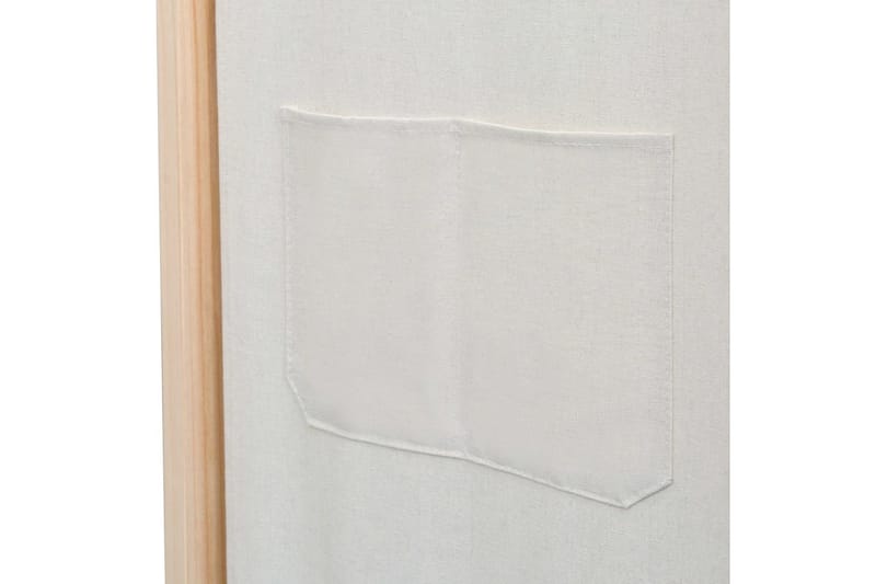 3-Panels Rumdeler 120 X 170 X 4 Cm Stof Cremefarvet - Creme - Boligtilbehør - Rumdelere - Skærmvæg