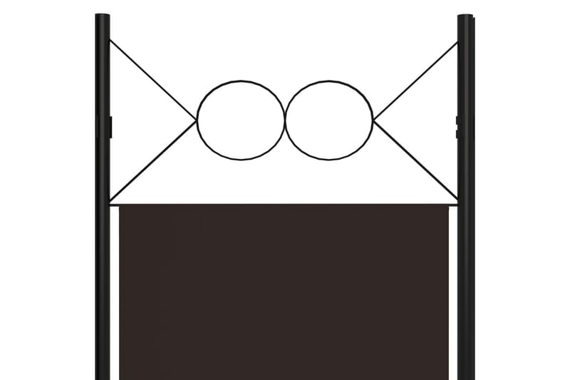 3-Panels Rumdeler 120x180 cm Brun - Skærmvæg - Rumdelere