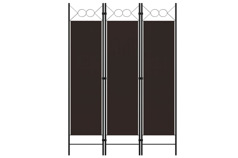 3-Panels Rumdeler 120x180 cm Brun - Boligtilbehør - Rumdelere - Skærmvæg