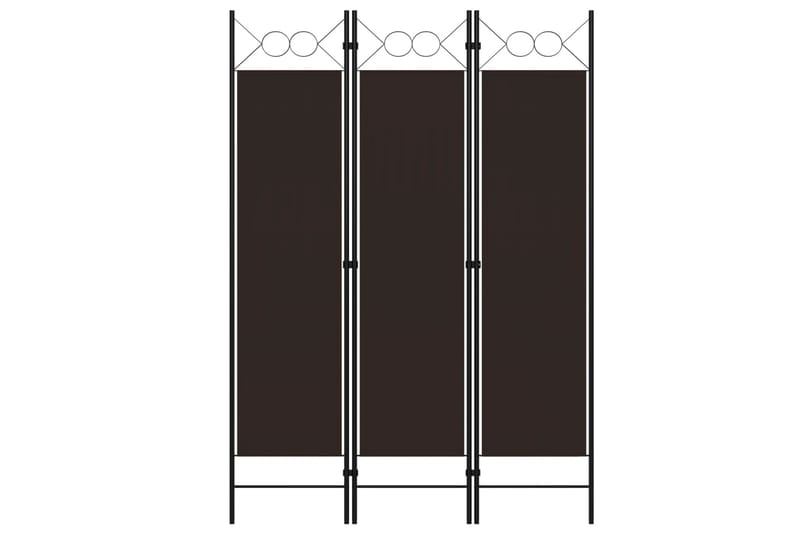 3-Panels Rumdeler 120x180 cm Brun - Skærmvæg - Rumdelere