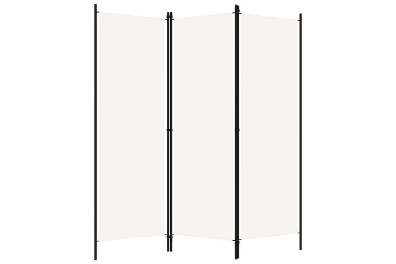 3-Panels Rumdeler 150 x 180 cm Hvid - Boligtilbehør - Rumdelere - Skærmvæg