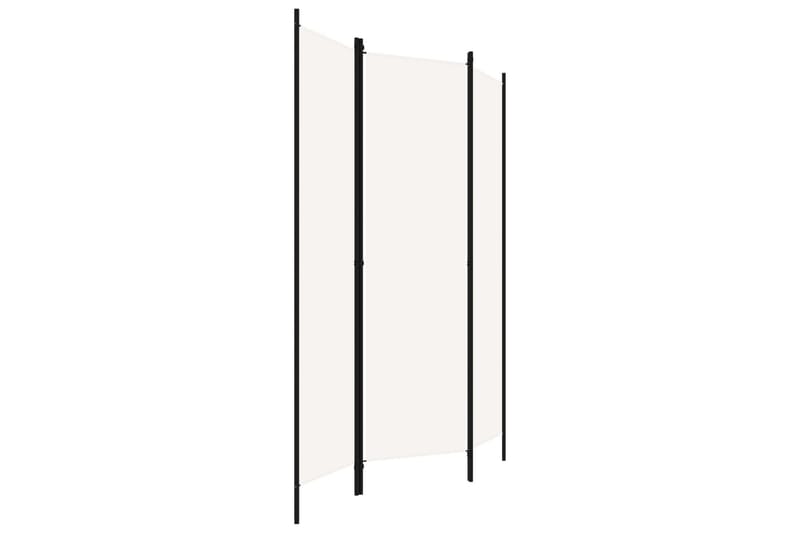 3-Panels Rumdeler 150 x 180 cm Hvid - Boligtilbehør - Rumdelere - Skærmvæg