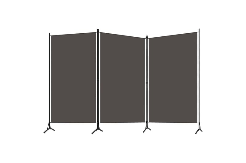 3-Panels Rumdeler 260 x 180 cm Antracitgrå - Boligtilbehør - Rumdelere - Skærmvæg