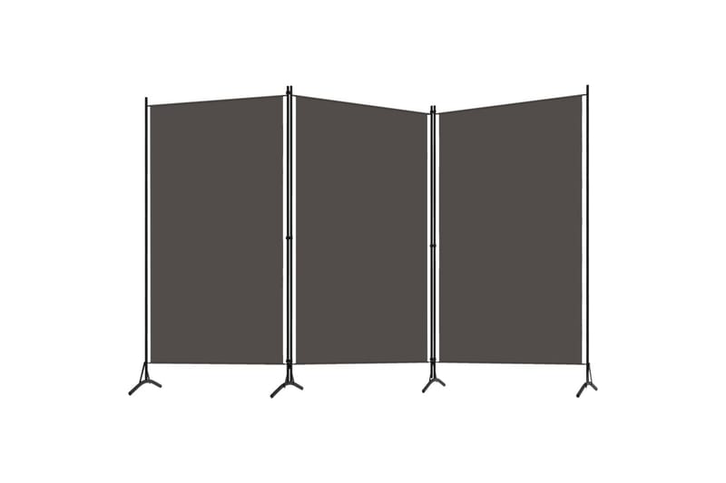 3-Panels Rumdeler 260 x 180 cm Antracitgrå - Rumdelere - Skærmvæg