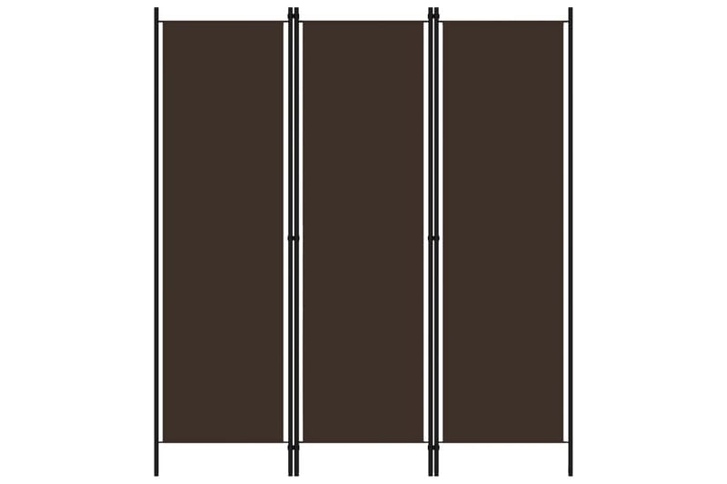 3-Panels Rumdeler 150 x 180 cm Brun - Boligtilbehør - Rumdelere - Skærmvæg