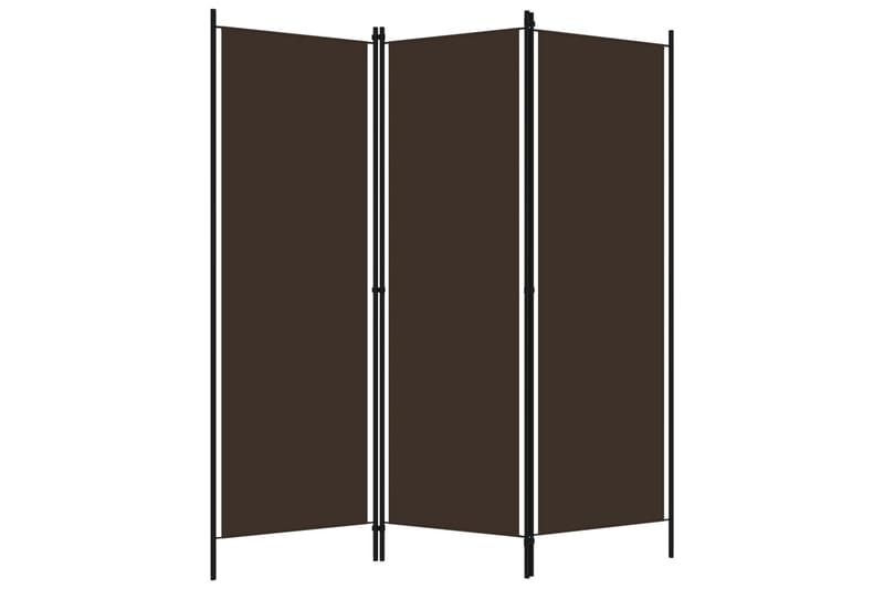 3-Panels Rumdeler 150 x 180 cm Brun - Boligtilbehør - Rumdelere - Skærmvæg
