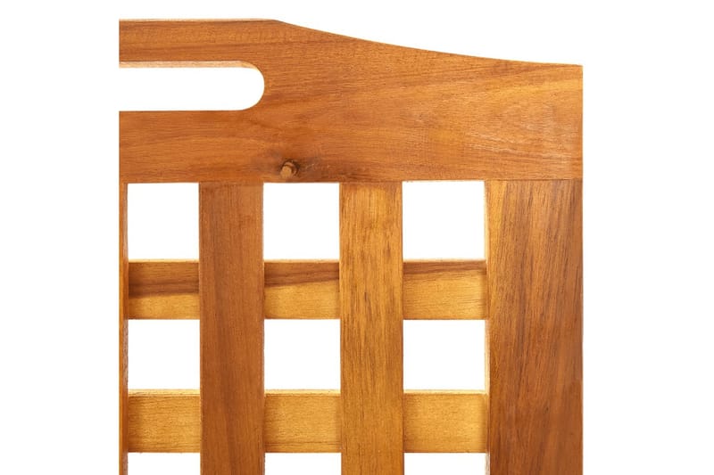 3-panels rumdeler 121x2x170 cm massivt akacietræ - Brun - Boligtilbehør - Rumdelere - Skærmvæg