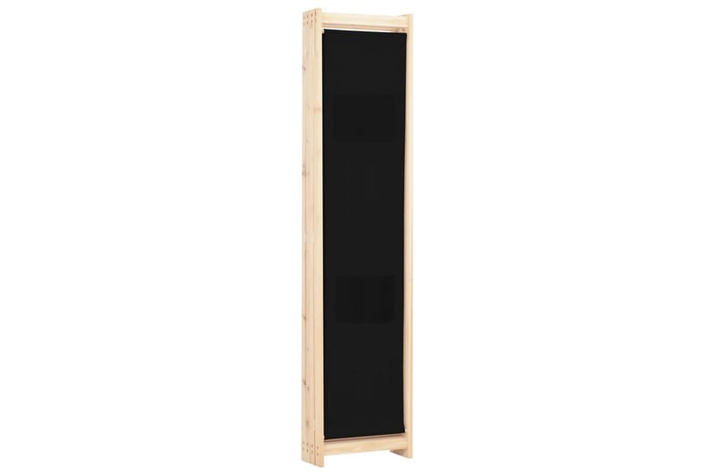4-Panels Rumdeler 160 X 170 X 4 Cm Stof Sort - Sort - Boligtilbehør - Rumdelere - Skærmvæg