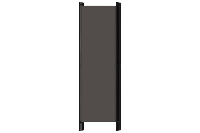 4-Panels Rumdeler 200 x 180 cm Antracitgrå - Boligtilbehør - Rumdelere - Skærmvæg