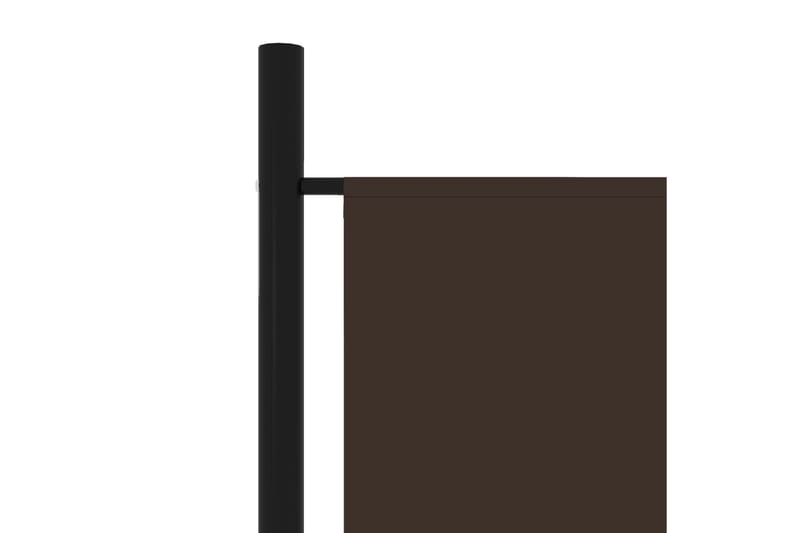4-Panels Rumdeler 200 x 180 cm Brun - Boligtilbehør - Rumdelere - Skærmvæg