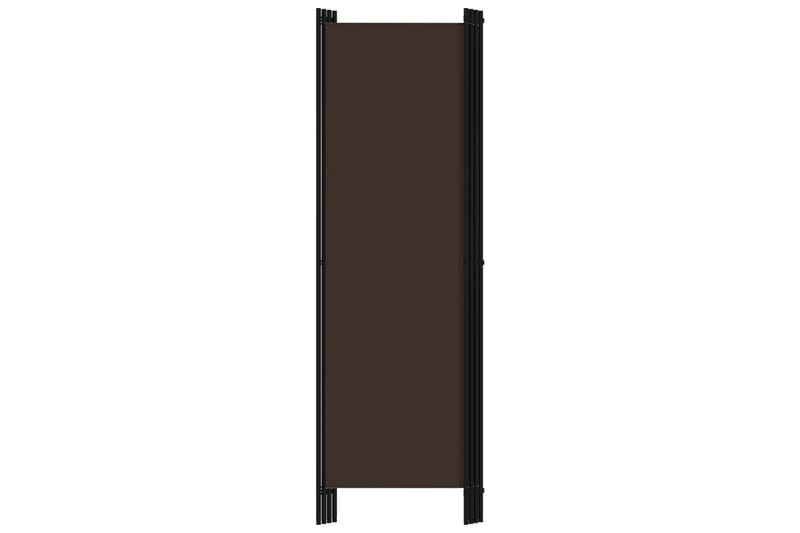 4-Panels Rumdeler 200 x 180 cm Brun - Skærmvæg - Rumdelere
