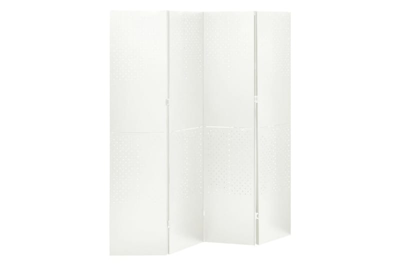 4-panels rumdeler 160x180 cm hvid - Hvid - Foldeskærm - Rumdelere