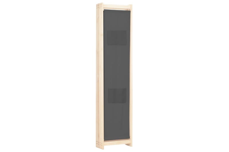 5-Panelers Rumdeler 200 X 170 X 4 Cm Stof Grå - Grå - Boligtilbehør - Rumdelere - Skærmvæg