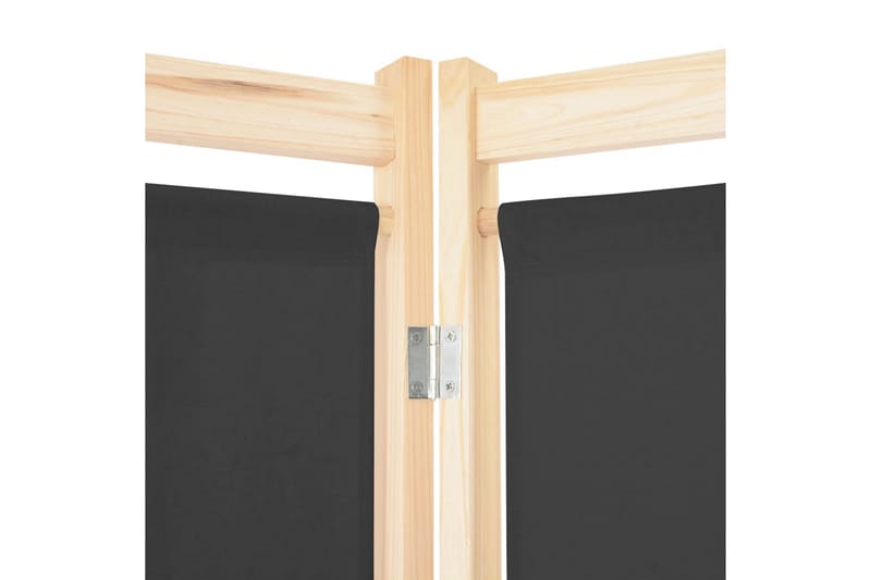 5-Panelers Rumdeler 200 X 170 X 4 Cm Stof Grå - Grå - Boligtilbehør - Rumdelere - Skærmvæg