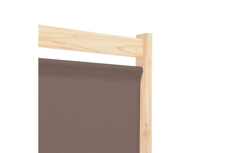 5-Panels Rumdeler 200 X 170 X 4 Cm Stof Brun - Brun - Boligtilbehør - Rumdelere - Skærmvæg