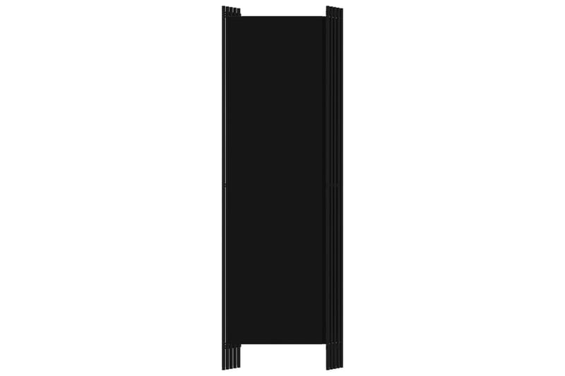 5-Panels Rumdeler 250 x 180 cm Sort - Boligtilbehør - Rumdelere - Skærmvæg