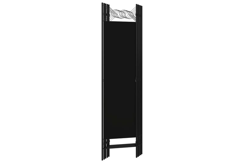 5-Panels Rumdeler 200x180 cm Sort - Boligtilbehør - Rumdelere - Skærmvæg