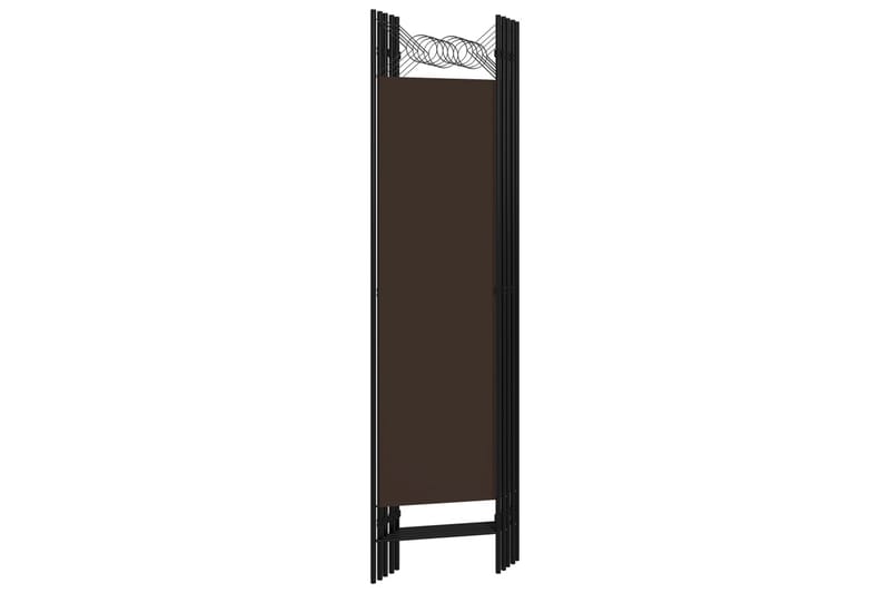 5-Panels Rumdeler 200x180 cm Brun - Boligtilbehør - Rumdelere - Skærmvæg