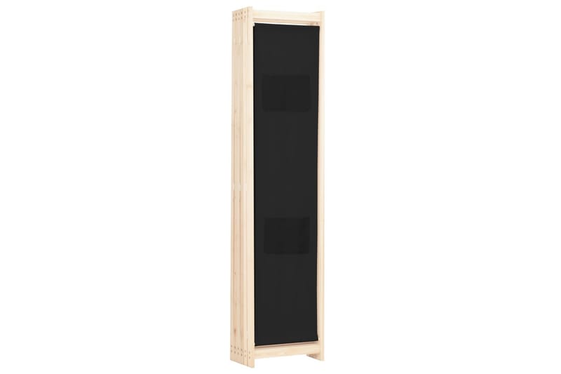 6-Panels Rumdeler 240 X 170 X 4 Cm Stof Sort - Sort - Boligtilbehør - Rumdelere - Skærmvæg