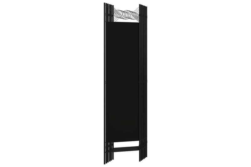 6-Panels Rumdeler 240x180 cm Sort - Boligtilbehør - Rumdelere - Skærmvæg